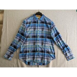 Robert Graham Shirt Adult Medium‎ Multicolor Abstract Long Sleeve Button Up Mens